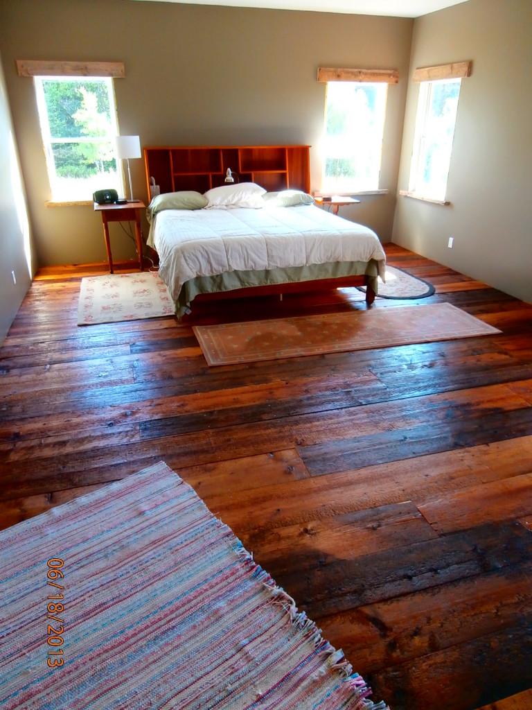 Our 200-year old bedroom floor. 