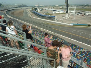 The grandstand at Daytona Int'l Speedway.  A very interesting tour, but I'm still not a fan.