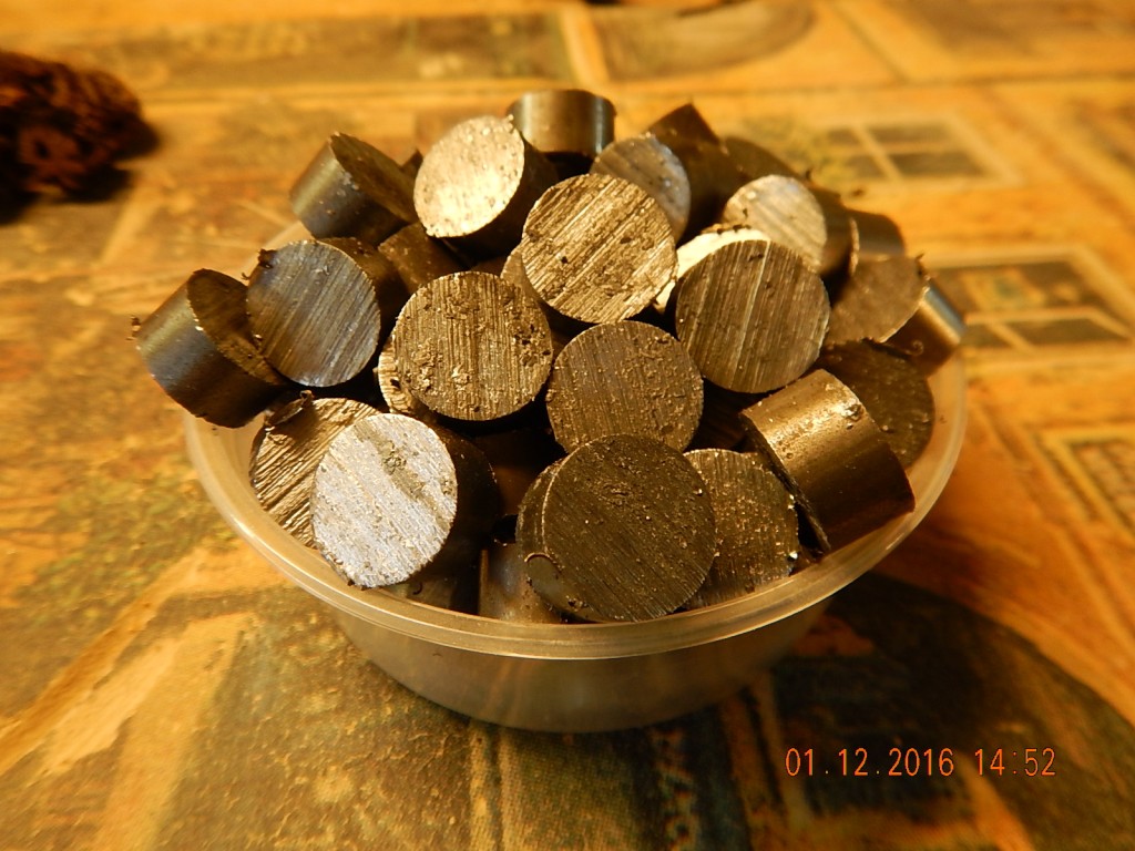 3/4" steel nuggets, about to become beads