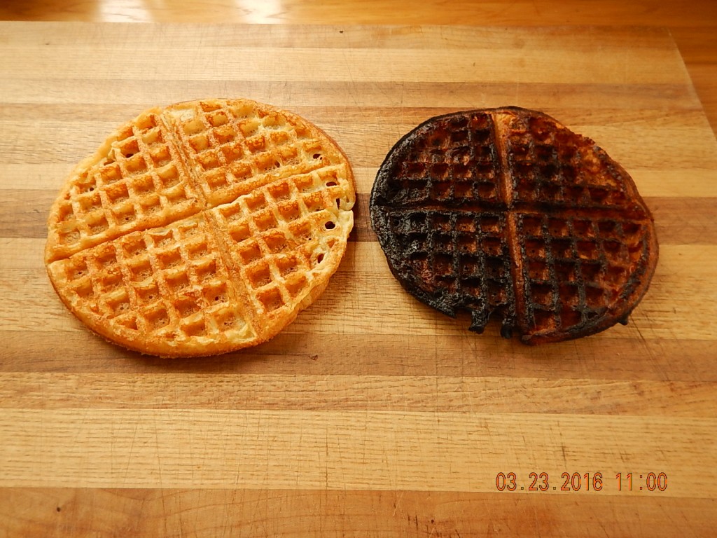 I burnt my lunch