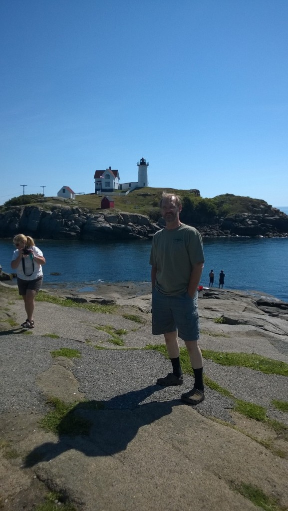 This is as close as we could get to the lighthouse.  Looks like Mary is not the only one taking my picture!