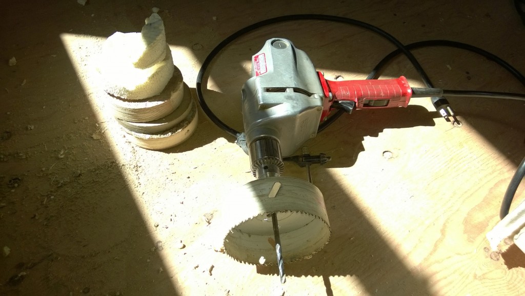 Combine a 9A motor with a 450 rpm drive and a 5" hole saw in a tight space where there's no room for a stabilizing handle, and it kicks like a mule. I have the bruises to prove it. 